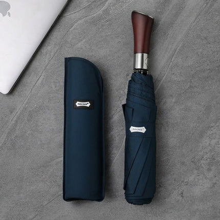 Large Rain Umbrella with Push Button Auto Open and Close for Everyday Use