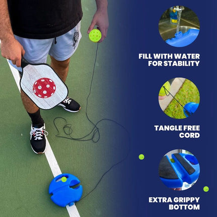 Pickleball Trainer with Water Base, Glow in the Dark Pickleball Training Aid – image 5