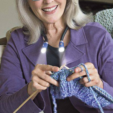 Neck Reading Light, Hands Free LED Neck Light for Knitting and Crochet – image 9