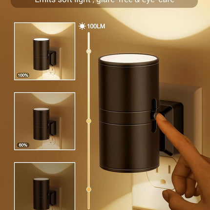 NightNova | LED Night Light with Dusk Sensor & Adjustable Brightness | Compact Plug-in Lamp for Ambient Illumination 1