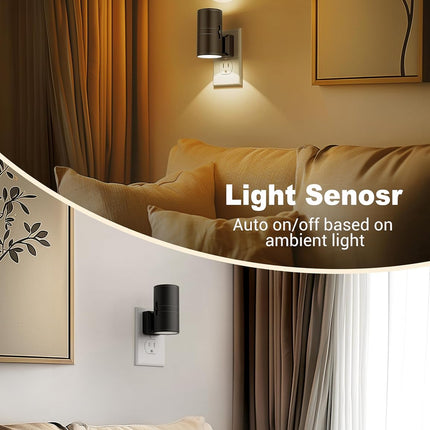 NightNova | LED Night Light with Dusk Sensor & Adjustable Brightness | Compact Plug-in Lamp for Ambient Illumination 2