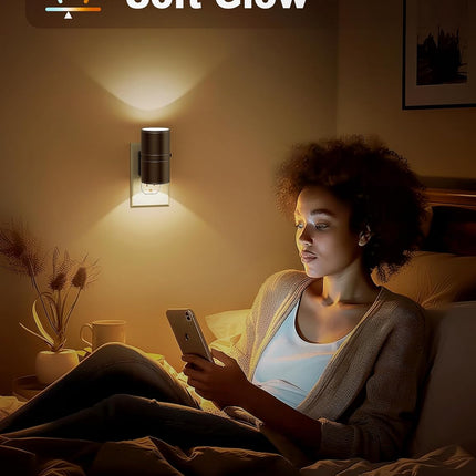 NightNova | LED Night Light with Dusk Sensor & Adjustable Brightness | Compact Plug-in Lamp for Ambient Illumination 5