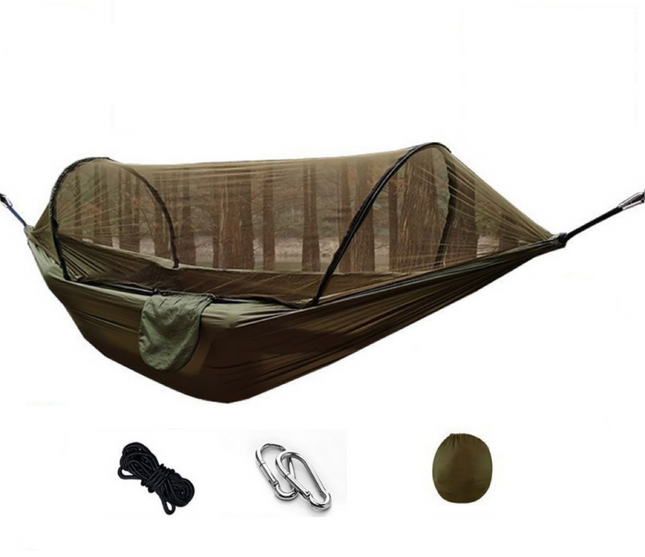 Nomaterra Hammock | Ultralight Outdoor Hammock with Mosquito Net & Tarp | Weatherproof Design for Camping and Trekking 1