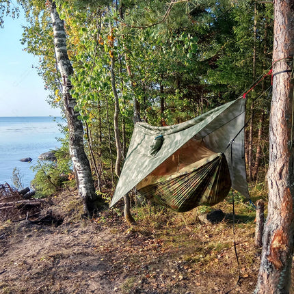 Nomaterra Hammock | Ultralight Outdoor Hammock with Mosquito Net & Tarp | Weatherproof Design for Camping and Trekking 7