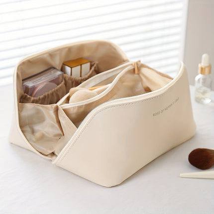 Nora Luxe | Makeup Organizer with Zipper for Travel - Stylish Cosmetic Holder with Ample Storage 6