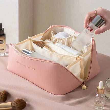 Nora Luxe | Makeup Organizer with Zipper for Travel - Stylish Cosmetic Holder with Ample Storage 9