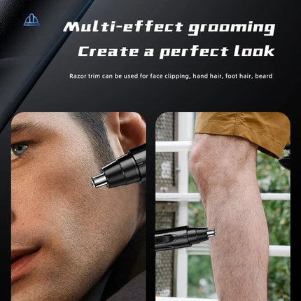 Nora Luxe | Rechargeable Nose & Ear Hair Trimmer with Precision Blades | Compact Design for Effortless Grooming 1