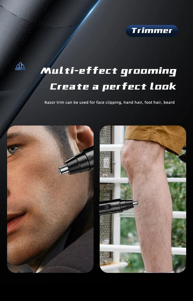 Nora Luxe | Rechargeable Nose & Ear Hair Trimmer with Precision Blades | Compact Design for Effortless Grooming 1