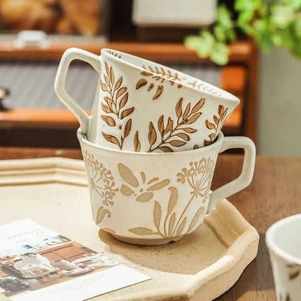 Coffee Mugs Hand Painted, Floral Tea Mug – image 6