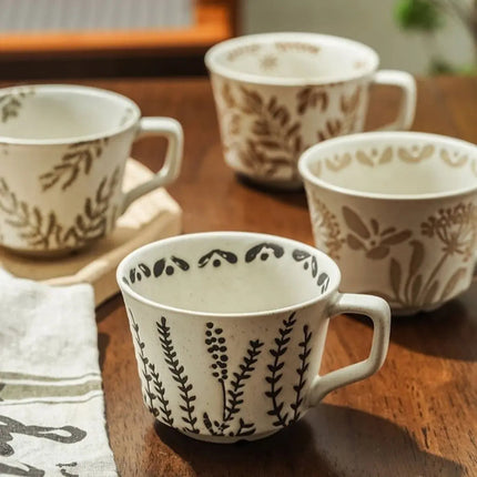 Ceramic Coffee Cup 11 oz, Floral Tea Mug – image 8