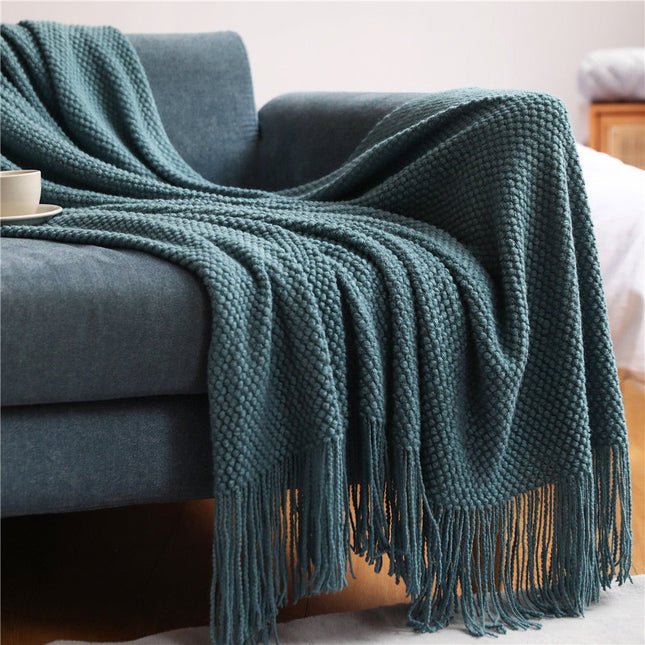 Nordic Collection | Chunky Knit Blanket with Luxurious Softness | Versatile Design for Year-Round Comfort 0