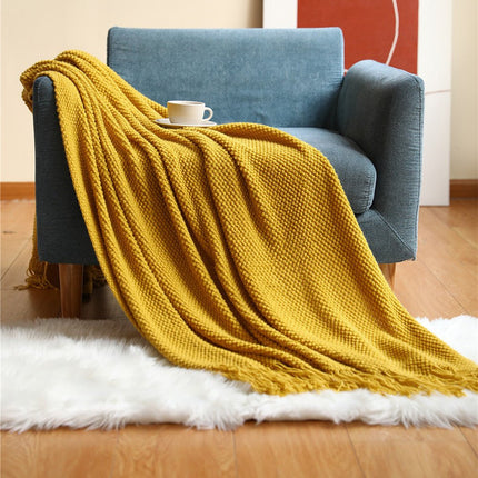 Nordic Collection | Chunky Knit Blanket with Luxurious Softness | Versatile Design for Year-Round Comfort 7