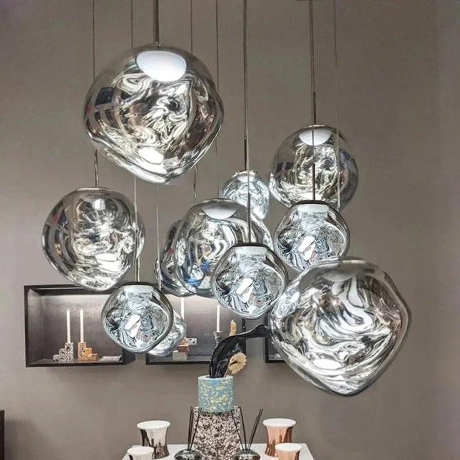 Nordic Collection | Glass Pendant Lights with Minimalist Design | Elegant Kitchen Pendant Lighting for Cozy Ambiance 1