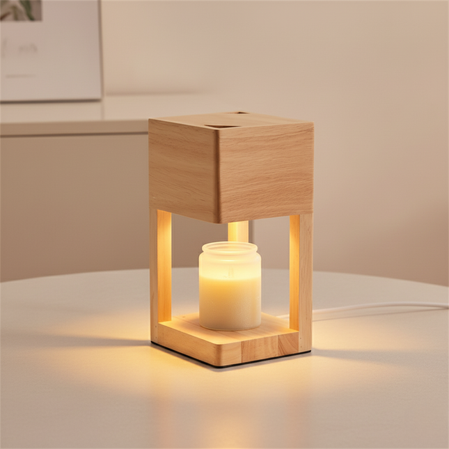 Nordic Elegance | Candle Warmer Lamp with Dimmable Light | Dual-Purpose Design for Cozy Ambiance 0