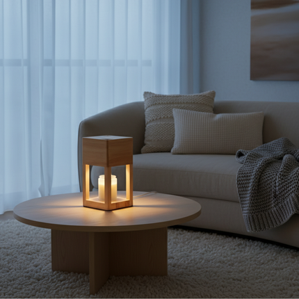 Nordic Elegance | Candle Warmer Lamp with Dimmable Light | Dual-Purpose Design for Cozy Ambiance 3
