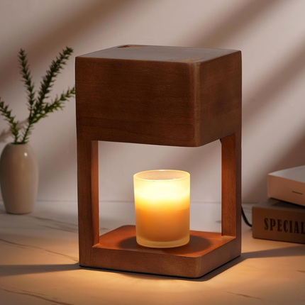 Nordic Elegance | Candle Warmer Lamp with Dimmable Light | Dual-Purpose Design for Cozy Ambiance 5