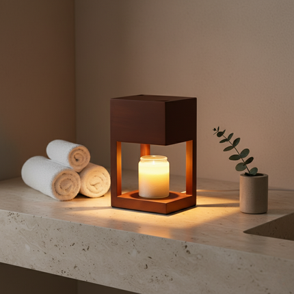 Nordic Elegance | Candle Warmer Lamp with Dimmable Light | Dual-Purpose Design for Cozy Ambiance 7