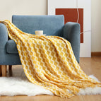 White & Yellow / 50x68 inch