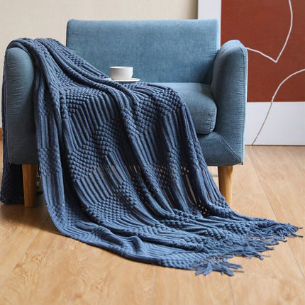 Nordic Elegance | Sofa Blanket with Cozy Knitted Fabric | Minimalist Design for Warmth and Style 17