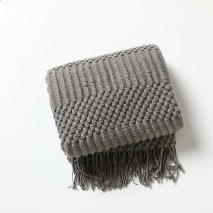 Nordic Elegance | Sofa Blanket with Cozy Knitted Fabric | Minimalist Design for Warmth and Style 22