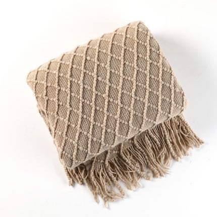 Nordic Elegance | Sofa Blanket with Cozy Knitted Fabric | Minimalist Design for Warmth and Style 4
