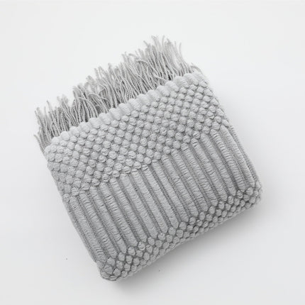 Nordic Elegance | Sofa Blanket with Cozy Knitted Fabric | Minimalist Design for Warmth and Style 7