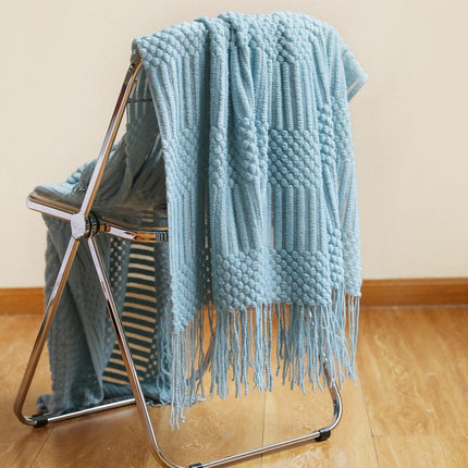 Nordic Elegance | Sofa Blanket with Cozy Knitted Fabric | Minimalist Design for Warmth and Style 8