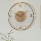 Nordic Elegance | Solid Wood Wall Clock with Silent Quartz Movement | Minimalist Design for Home Decor 0