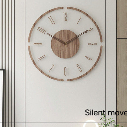Nordic Elegance | Solid Wood Wall Clock with Silent Quartz Movement | Minimalist Design for Home Decor 2