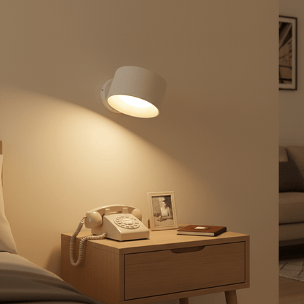 Nordic Glow | Circular LED Wall Lamp with Natural Wood Finish | Versatile Lighting for Modern Spaces 2