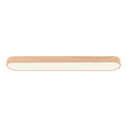 Nordic Glow | Flush Mount Ceiling Light with Wood Accent | Elegant Oval Design for Cozy Ambient Lighting 11