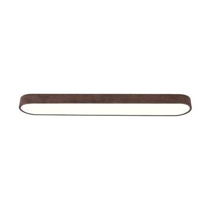 Nordic Glow | Flush Mount Ceiling Light with Wood Accent | Elegant Oval Design for Cozy Ambient Lighting 12