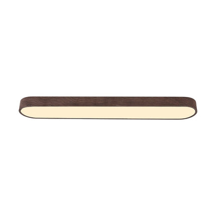 Nordic Glow | Flush Mount Ceiling Light with Wood Accent | Elegant Oval Design for Cozy Ambient Lighting 3