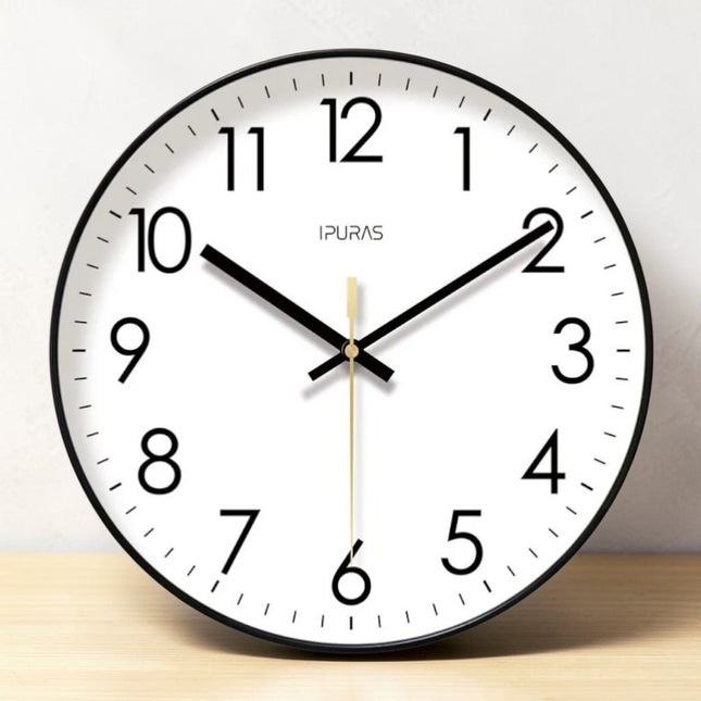 Nordic Minimalist Wall Clock with Silent Quartz Movement | Stylish Timepiece for Modern Interiors 0