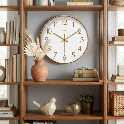 Nordic Minimalist Wall Clock with Silent Quartz Movement | Stylish Timepiece for Modern Interiors 1