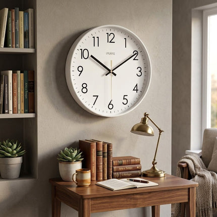 Nordic Minimalist Wall Clock with Silent Quartz Movement | Stylish Timepiece for Modern Interiors 2