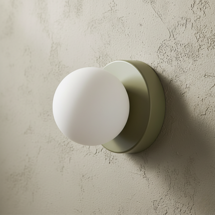 Nordic Minimalist | Wall & Ceiling Light with Frosted Glass Globe | Versatile Fixture for Modern Decor 0