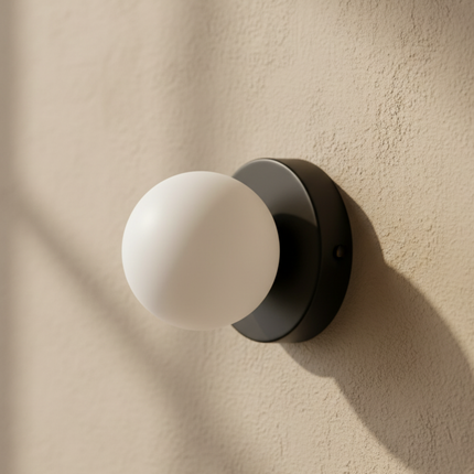 Nordic Minimalist | Wall & Ceiling Light with Frosted Glass Globe | Versatile Fixture for Modern Decor 12