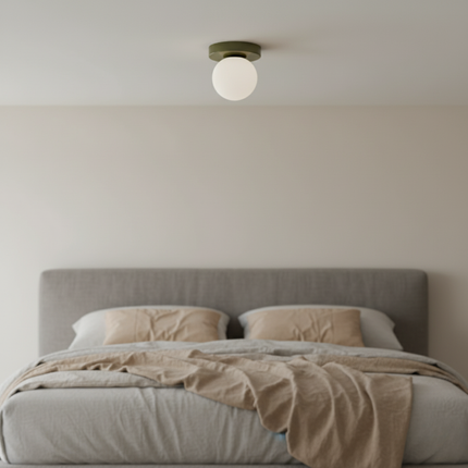 Nordic Minimalist | Wall & Ceiling Light with Frosted Glass Globe | Versatile Fixture for Modern Decor 7