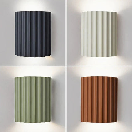 Nordic Modern | Wall Sconce Lighting with Sculptural Design & Ambient Glow | Contemporary Resin Wall Lamp for Stylish Home Décor 1