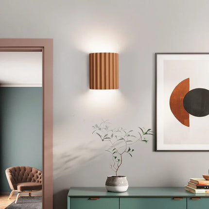 Nordic Modern | Wall Sconce Lighting with Sculptural Design & Ambient Glow | Contemporary Resin Wall Lamp for Stylish Home Décor 2