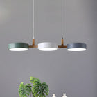 Nordic Multi-Light Flush Ceiling Light with Iron & Wood Accents | Modern Design for Warm Illumination 0