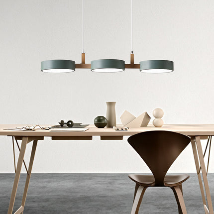 Nordic Multi-Light Flush Ceiling Light with Iron & Wood Accents | Modern Design for Warm Illumination 13