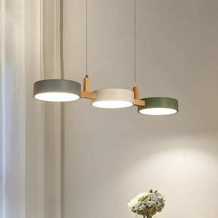Nordic Multi-Light Flush Ceiling Light with Iron & Wood Accents | Modern Design for Warm Illumination 14