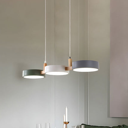 Nordic Multi-Light Flush Ceiling Light with Iron & Wood Accents | Modern Design for Warm Illumination 3