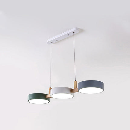 Nordic Multi-Light Flush Ceiling Light with Iron & Wood Accents | Modern Design for Warm Illumination 6