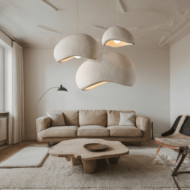 Nordic Pendant Lighting | Dimmable Glass & Metal Ceiling Light Fixture | Adjustable Height for Ambient Home Decor 1