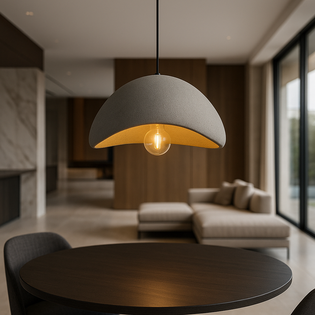 Nordic Pendant Lighting | Dimmable Glass & Metal Ceiling Light Fixture | Adjustable Height for Ambient Home Decor 11