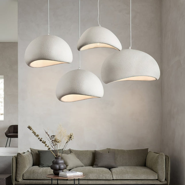 Nordic Pendant Lighting | Dimmable Glass & Metal Ceiling Light Fixture | Adjustable Height for Ambient Home Decor 2