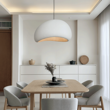 Nordic Pendant Lighting | Dimmable Glass & Metal Ceiling Light Fixture | Adjustable Height for Ambient Home Decor 8